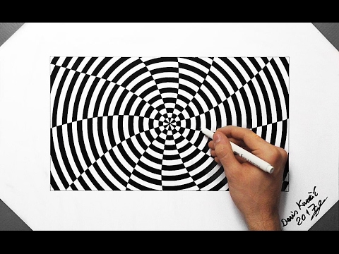 480x360 Warning !!! Optical Illusion Cirlcle Drawing - Warning Drawing