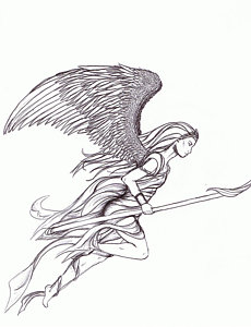 230x300 Warrior Angel Drawings Fine Art America - Warrior Angel Drawing