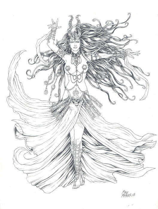 528x700 Ratera, Mike - Warrior Drawing