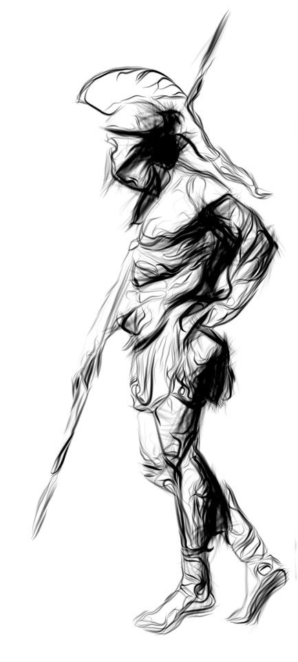 433x960 Spartan Warrior Drawings Spartan Tattoo, Tattoo Sketches - Warrior Drawing