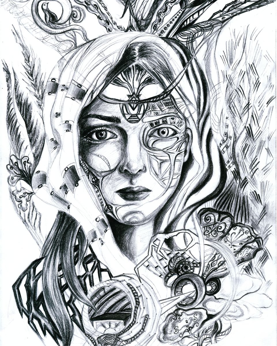 960x1200 The Warrior Drawing - Warrior Drawing