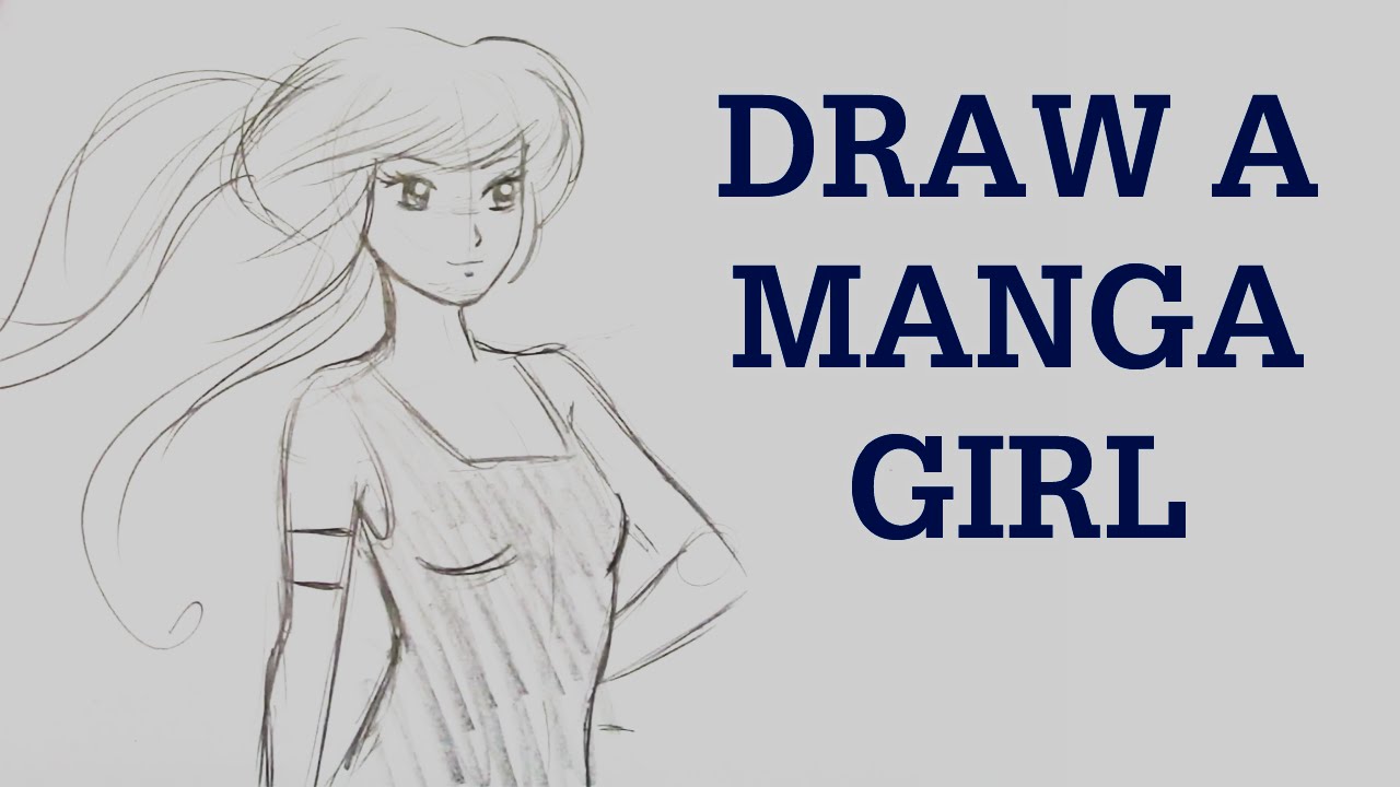 1280x720 Learn To Draw A Manga Girl - Warrior Girl Drawing