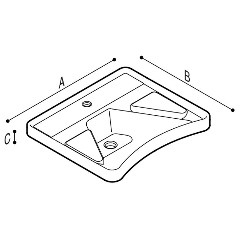 800x800 casual, sanitaryware, washbasins and consoles, ergonomic wash - Wash Basin Drawing