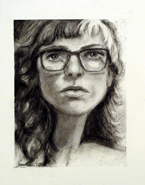 473x600 life drawing and charcoal wash portraits - Wash Drawing