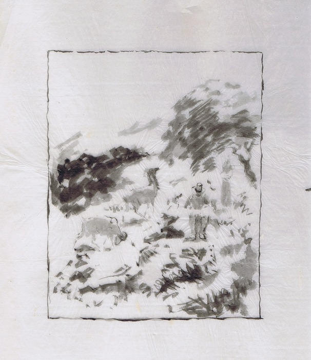 606x700 Roussel, Theodore - Wash Drawing