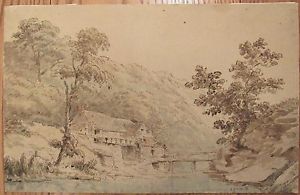 300x195 old master ink wash drawing landscape jesmond dene - Wash Drawing