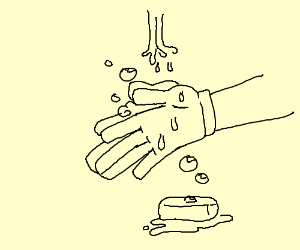 300x250 Washing Hands Drawing - Washing Hands Drawing