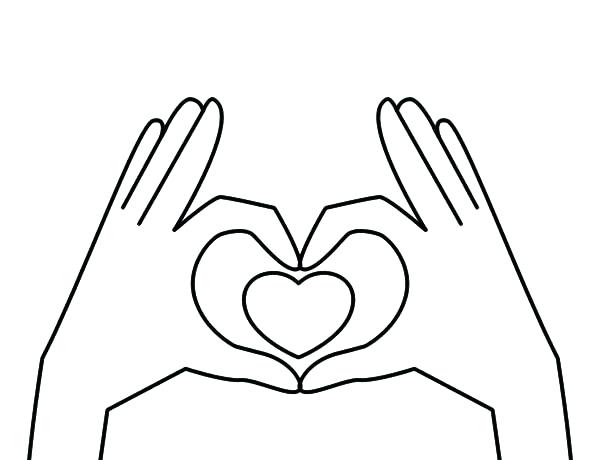 600x460 Coloring - Washing Hands Drawing