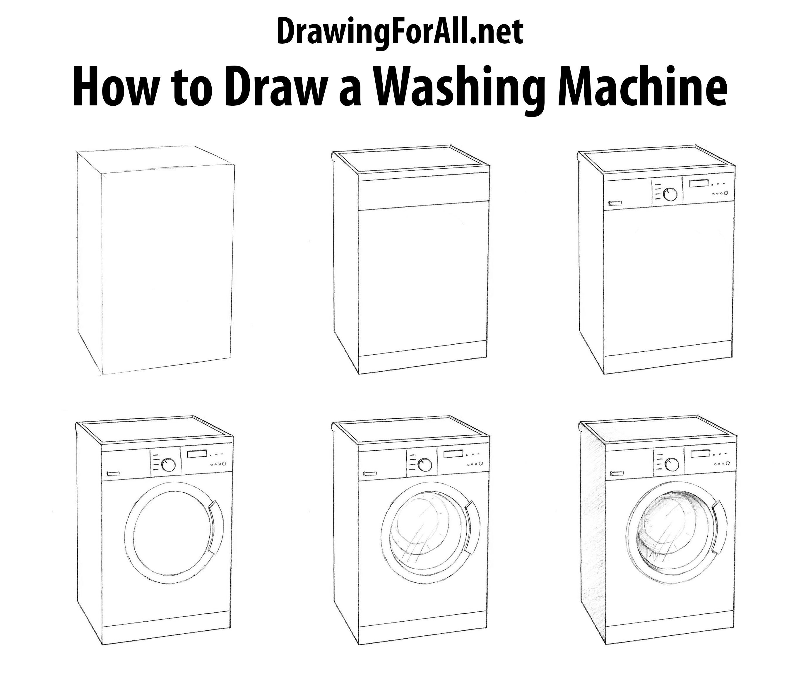 Washing Machine Drawing at Explore collection of