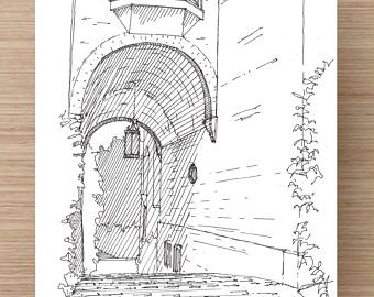 340x270 Dc Ink Drawing Etsy - Washington Dc Drawing