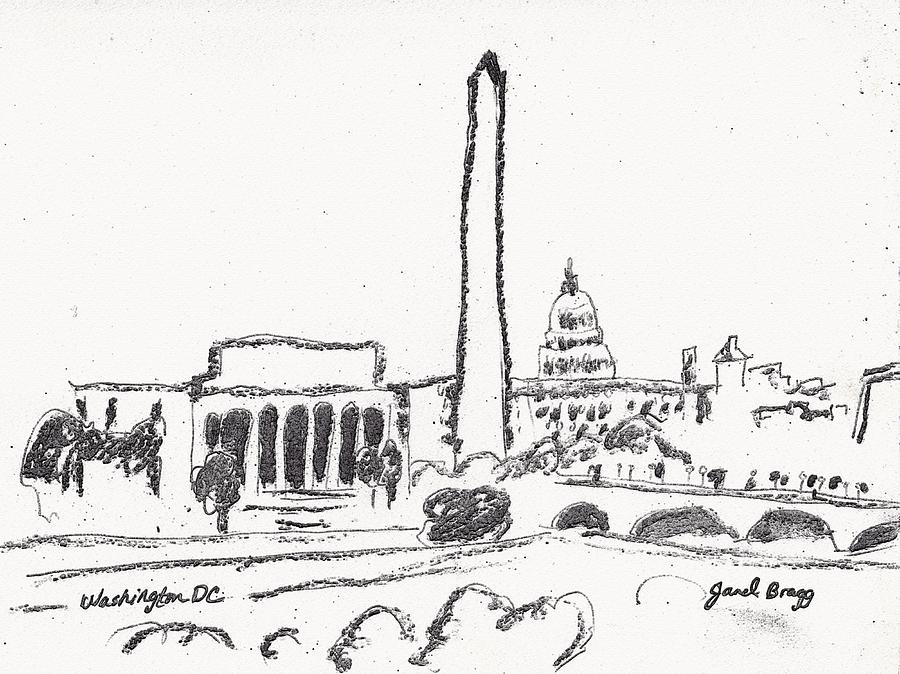 900x674 Washington Dc Sketch Drawing - Washington Dc Drawing