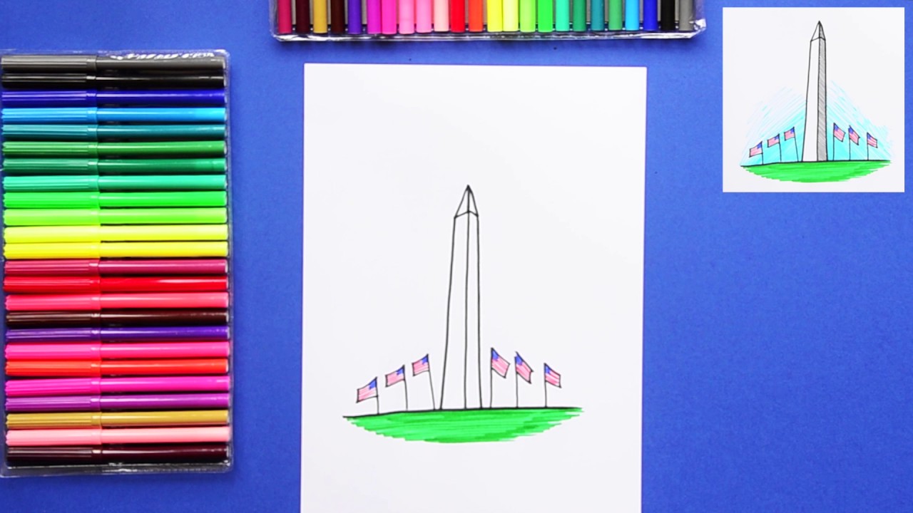 1280x720 how to draw the washington monument - Washington Monument Drawing