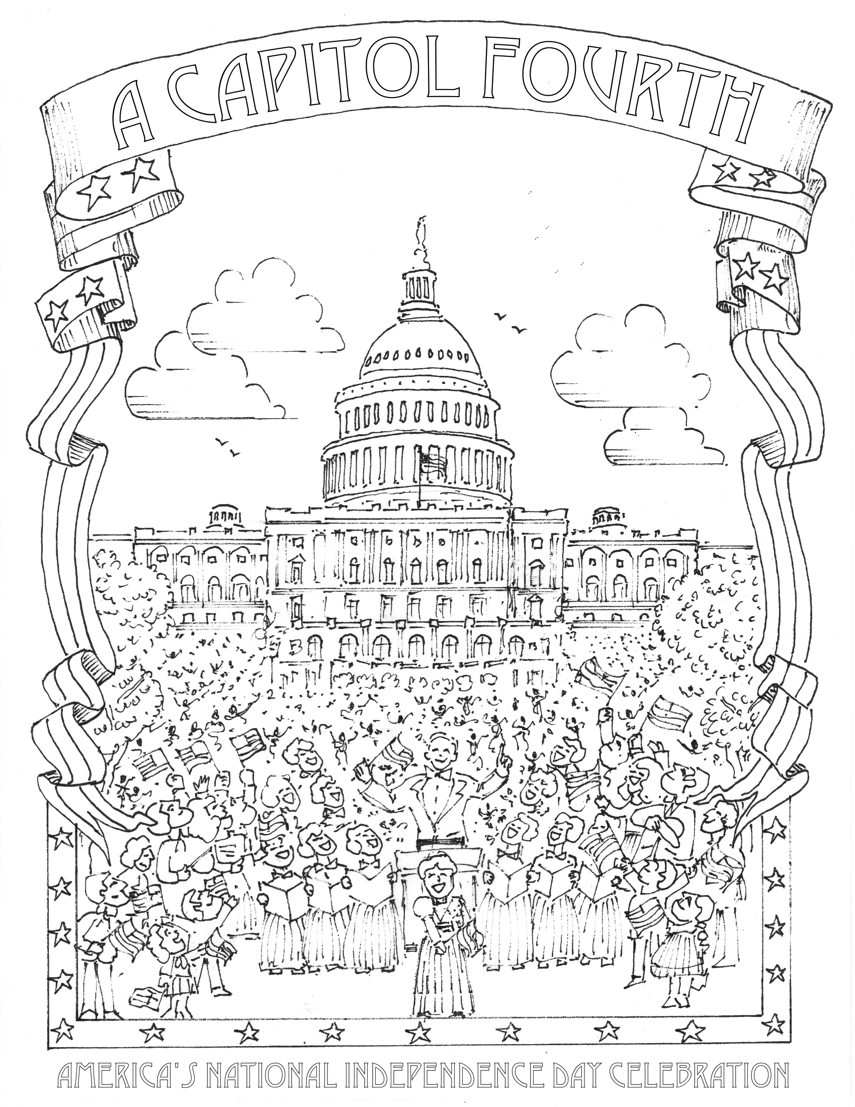 1700x2200 washington dc coloring pages - Washington Monument Drawing