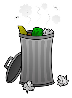 250x341 drawing cartoon trash - Waste Drawing