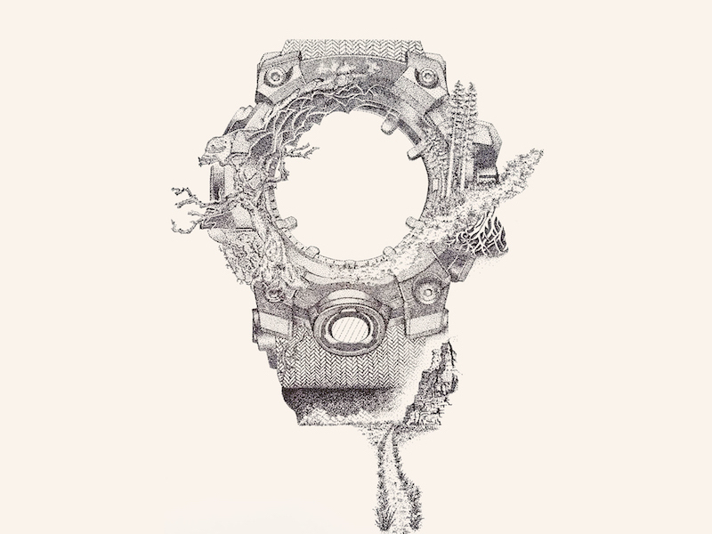 800x600 Nature Watch - Watch Design Drawing