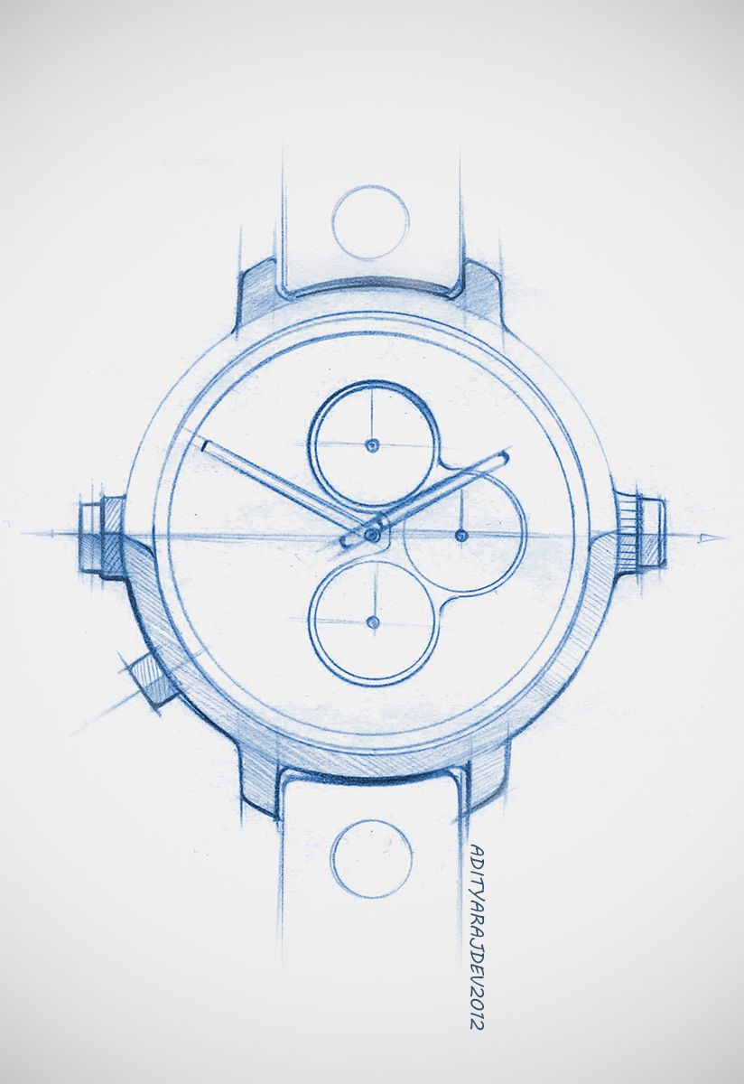 824x1200 wrist watch design - Watch Design Drawing