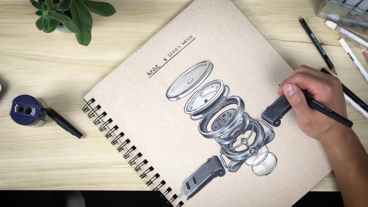 1280x720 Design Sketching Tutorial - Watch Design Drawing