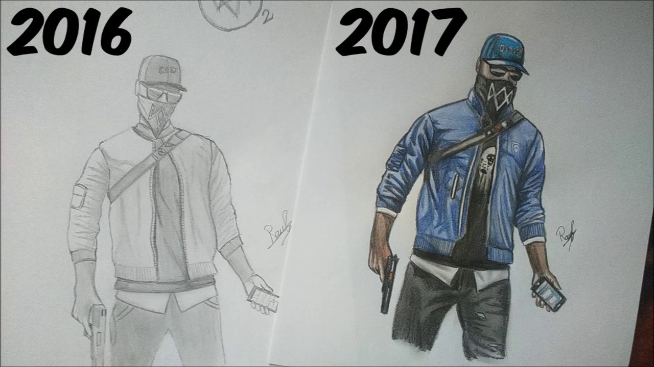 1280x720 watch dogs marcus speed drawing remaked version - Watch Dogs Drawing