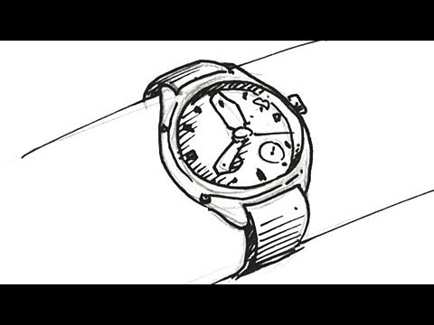 480x360 How To Draw A Man's Watch Real Easy - Watch Drawing