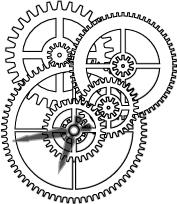 177x204 clockwork gears drawing - Watch Gears Drawing