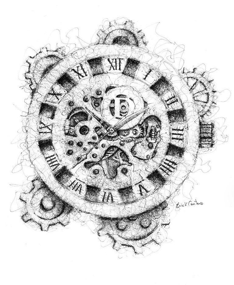 Watch Gears Drawing at PaintingValley.com | Explore collection of Watch ...