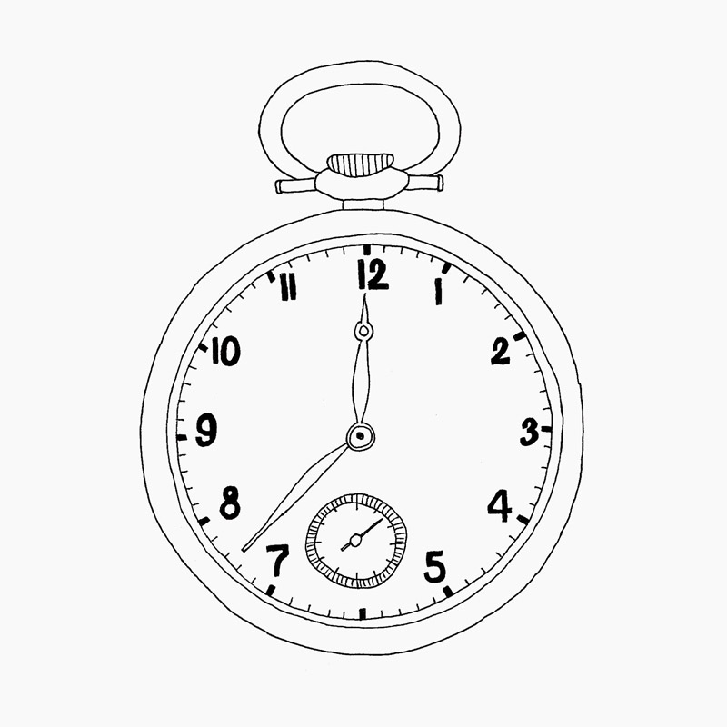 800x800 Watches Drawing Free Download - Watch Line Drawing