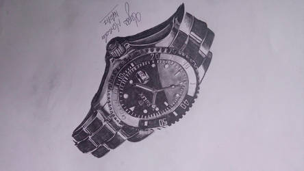 444x250 Watch Pencil Drawing - Watch Pencil Drawing