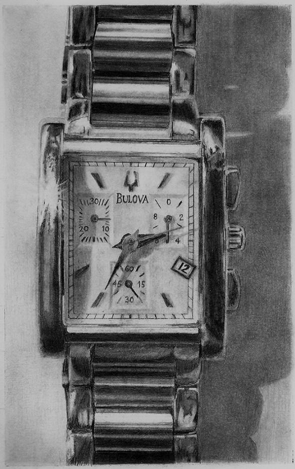 591x940 Artwork - Watch Pencil Drawing