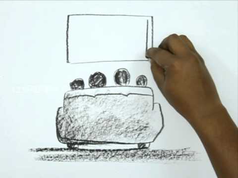 480x360 How To Draw A Family Watching Tv - Watching Tv Drawing