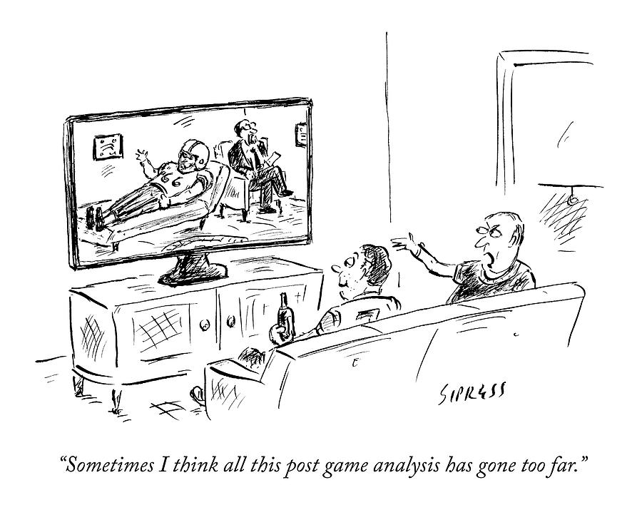 900x722 Two Football Fans Watch Tv Drawing - Watching Tv Drawing