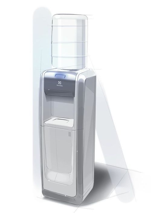 500x708 clean sketch sick drawings sketches, industrial design sketch - Water Cooler Drawing