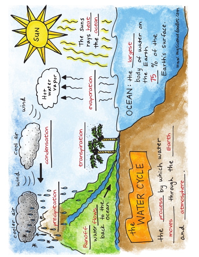 Water Cycle Drawing at PaintingValley.com | Explore ...