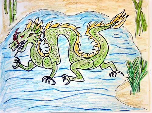 500x373 Rumriver Art Center - Water Dragon Drawing
