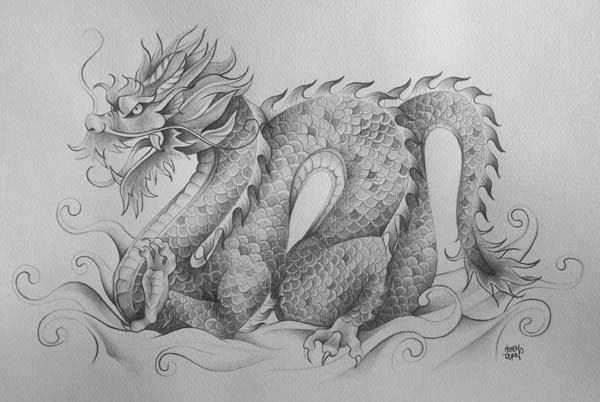 600x402 Water Dragon - Water Dragon Drawing