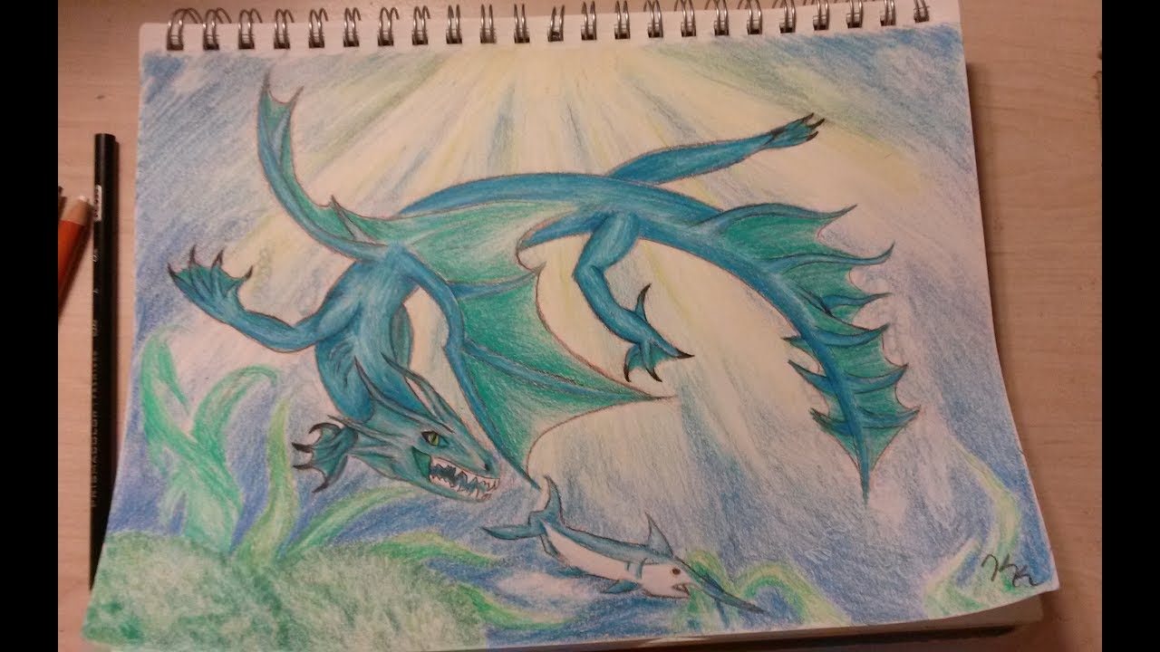 1280x720 Water Dragon Drawing - Water Dragon Drawing
