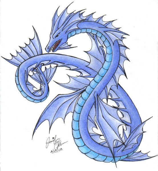 554x599 aqua draco dragons dragon coloring page, dragon, dragon pictures - Water Dragon Drawing