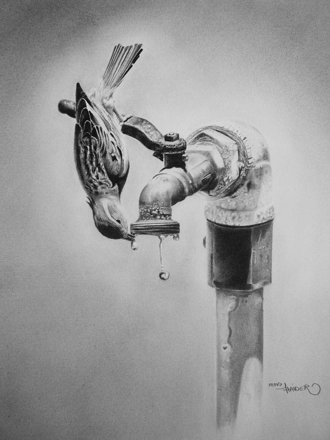 675x900 Save Water Drawing - Water Drawing