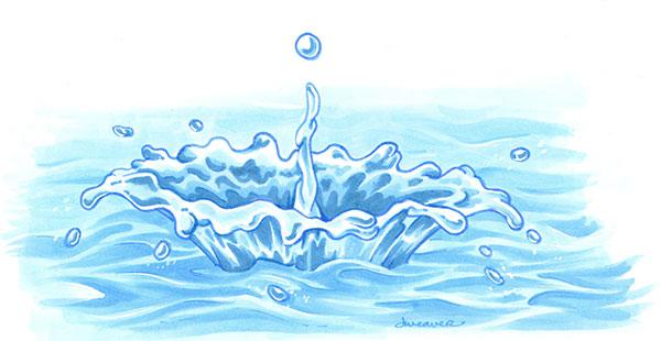 600x310 drawing a colorful water splash with copic markers copic - Water Drawing