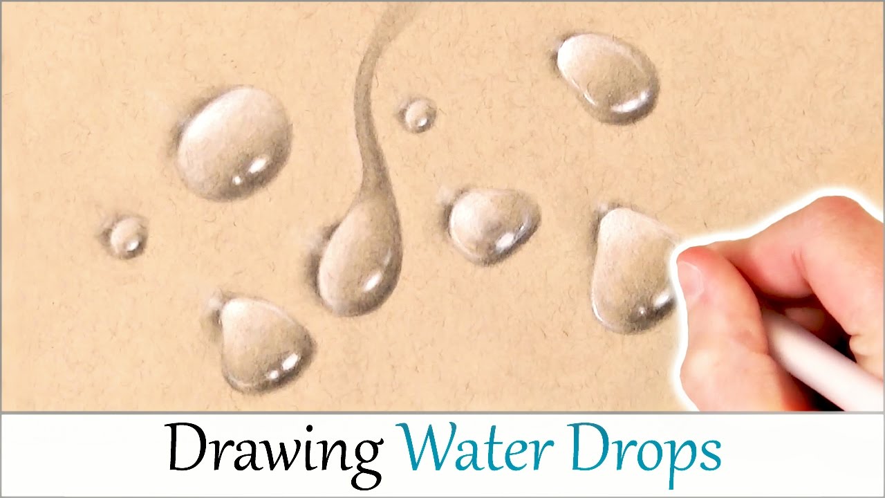 1280x720 how to draw realistic water drops! easy step - Water Drawing Tutorial