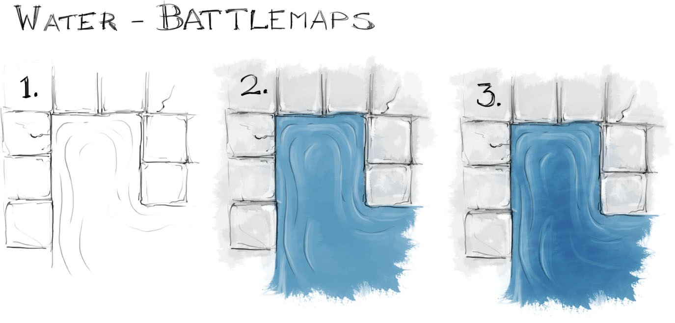 1375x658 How To Draw Water On A Map - Water Drawing Tutorial