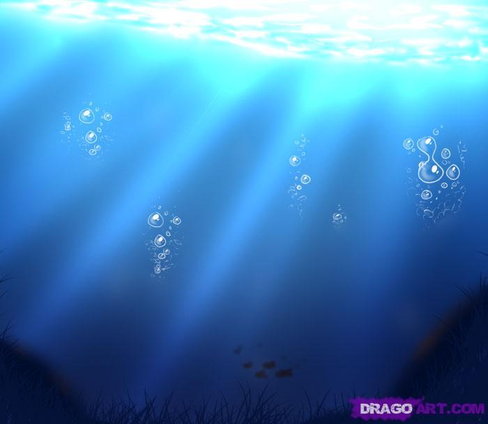 700x608 How To Draw Water, Step - Water Drawing Tutorial