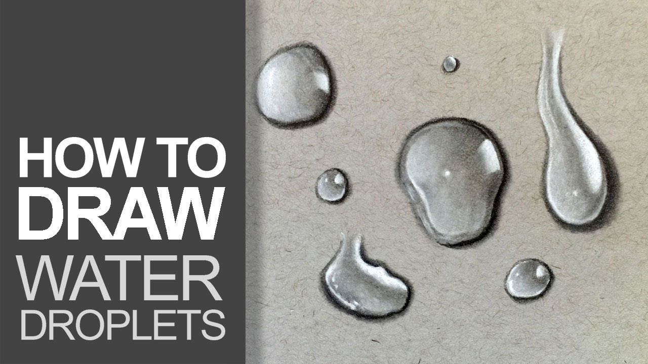 1280x720 How To Draw Water Droplets - Water Drop Drawing