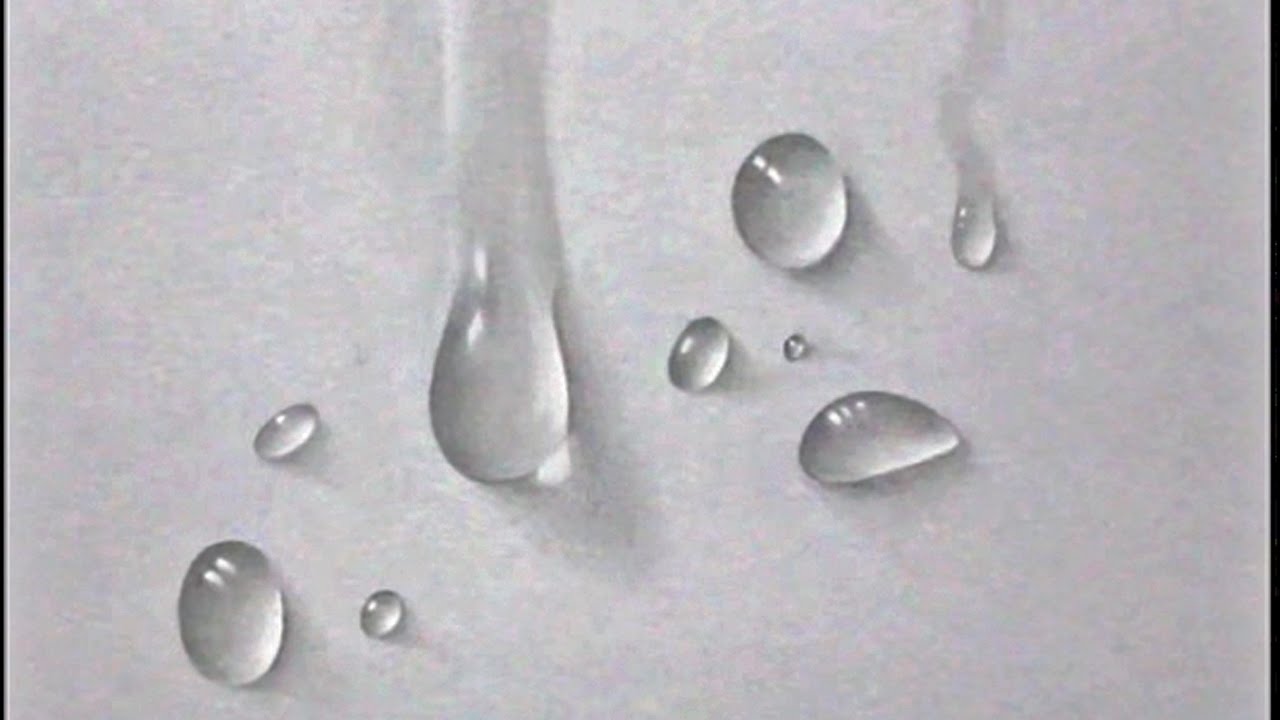 1280x720 how to draw realistic water drop - Water Drop Drawing