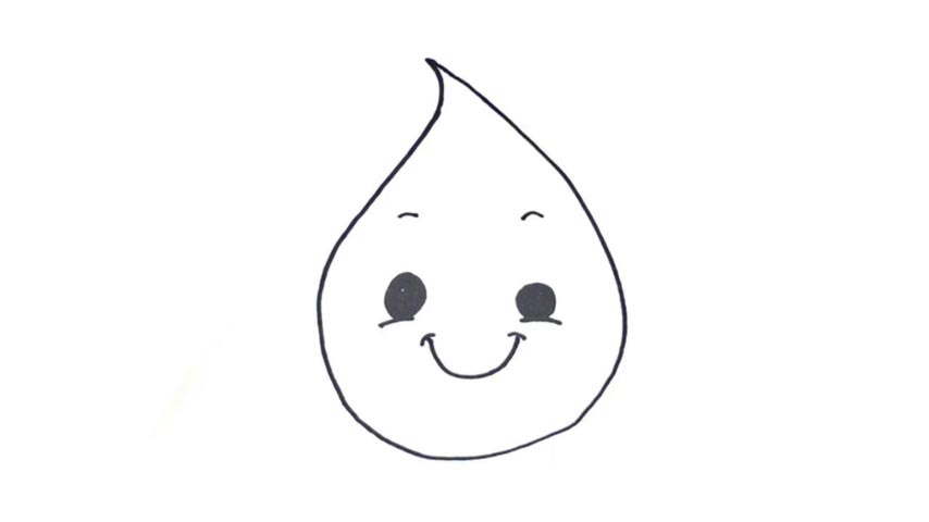 854x480 how to draw a water drop - Water Drop Drawing