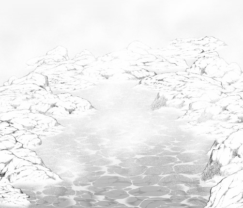 502x430 Easily Draw An Outdoor Hot Spring With Water Surface Brush Manga - Water Effect Drawing