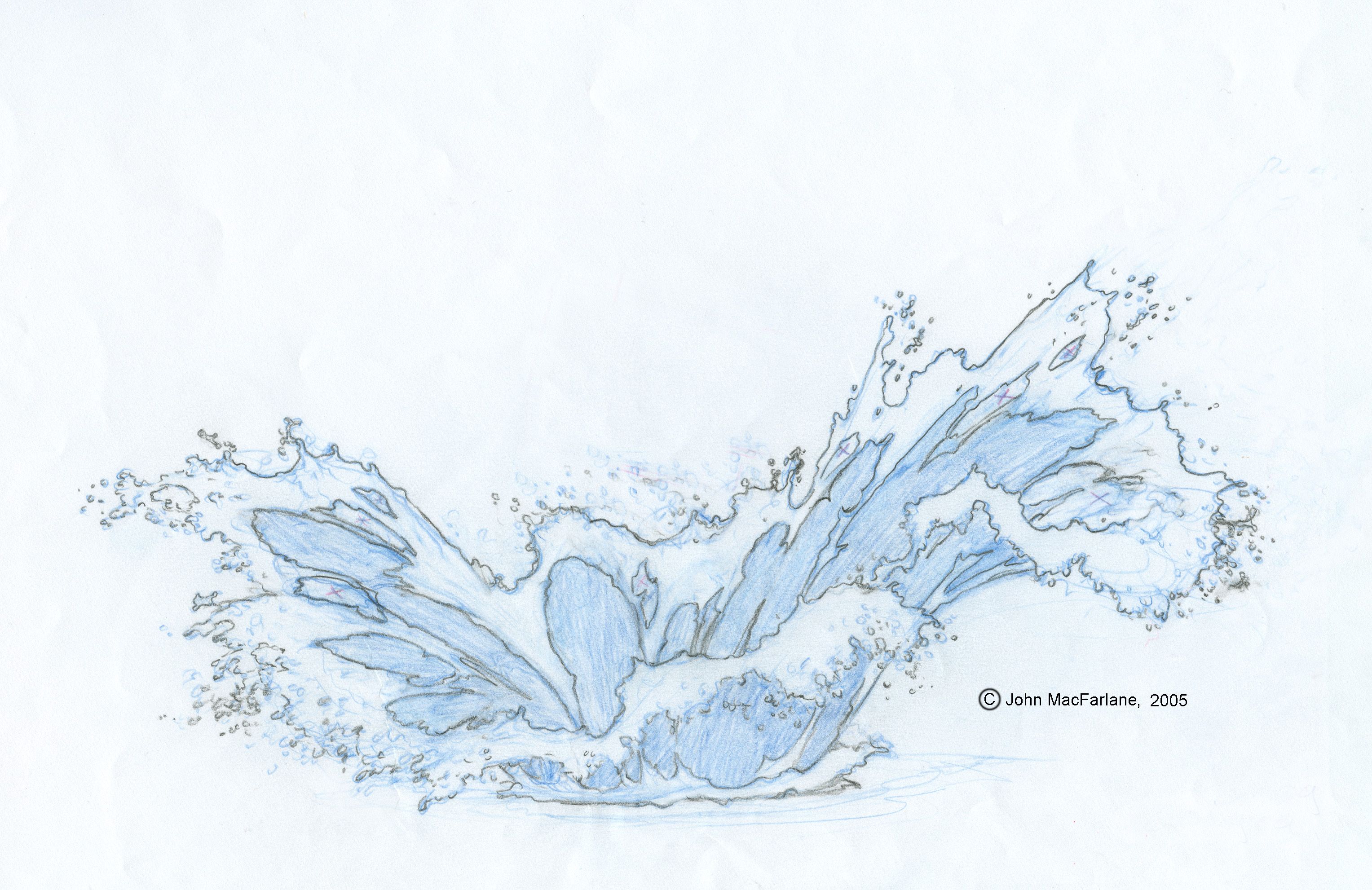3055x1982 Disney Water Animation - Water Effect Drawing