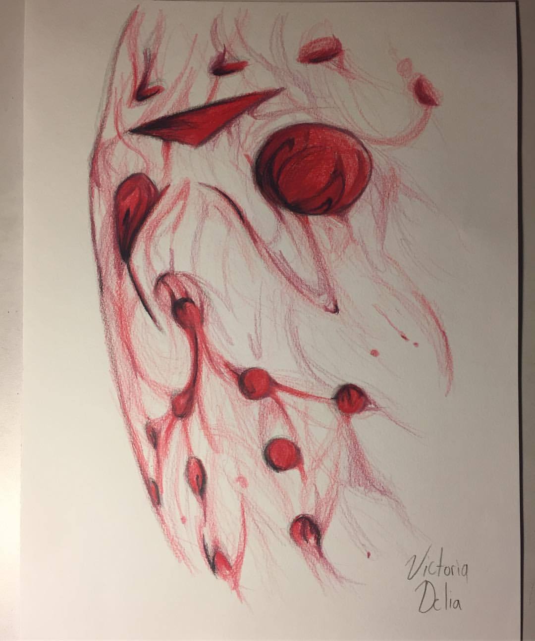 1080x1295 An Artists Playground Blood Dropping In Water Effect, Jason - Water Effect Drawing