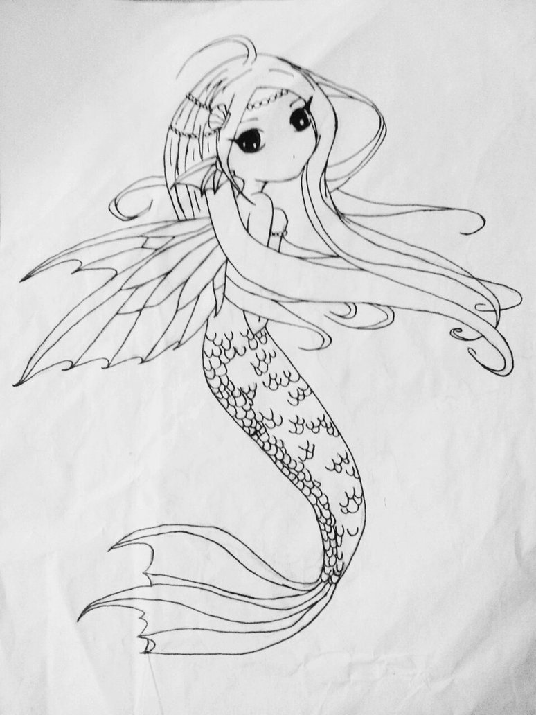 774x1032 Drawing Manga Kawaii For Free Download - Water Fairy Drawing