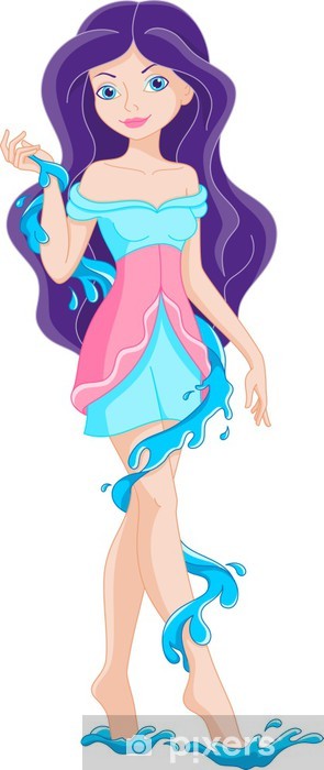 295x700 Water Fairy Wall Mural We Live To Change - Water Fairy Drawing