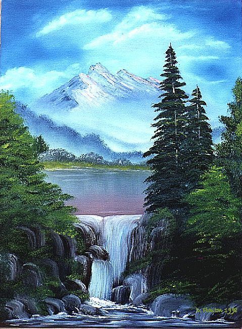 479x650 Waterfall Paintings - Water Fall Drawing